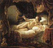 Rembrandt van rijn Danae Spain oil painting reproduction